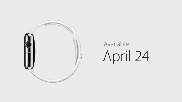Apple Watch will start shipping on April 24.