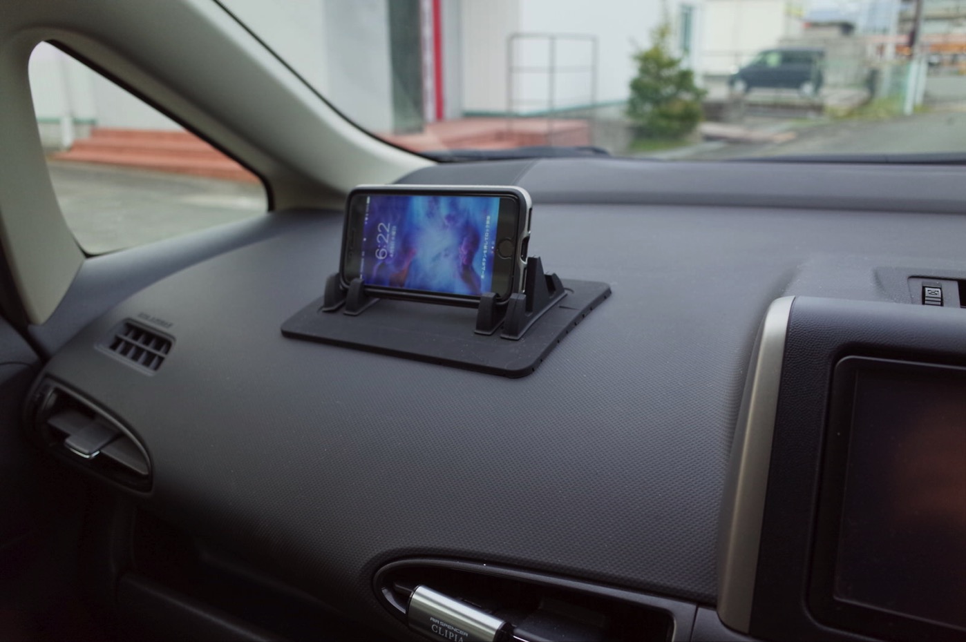 EReachシリコンスマートフォン・携帯車載GPSホルダー　ダッシュボード　iPhone&Android スタンド (黒)-7