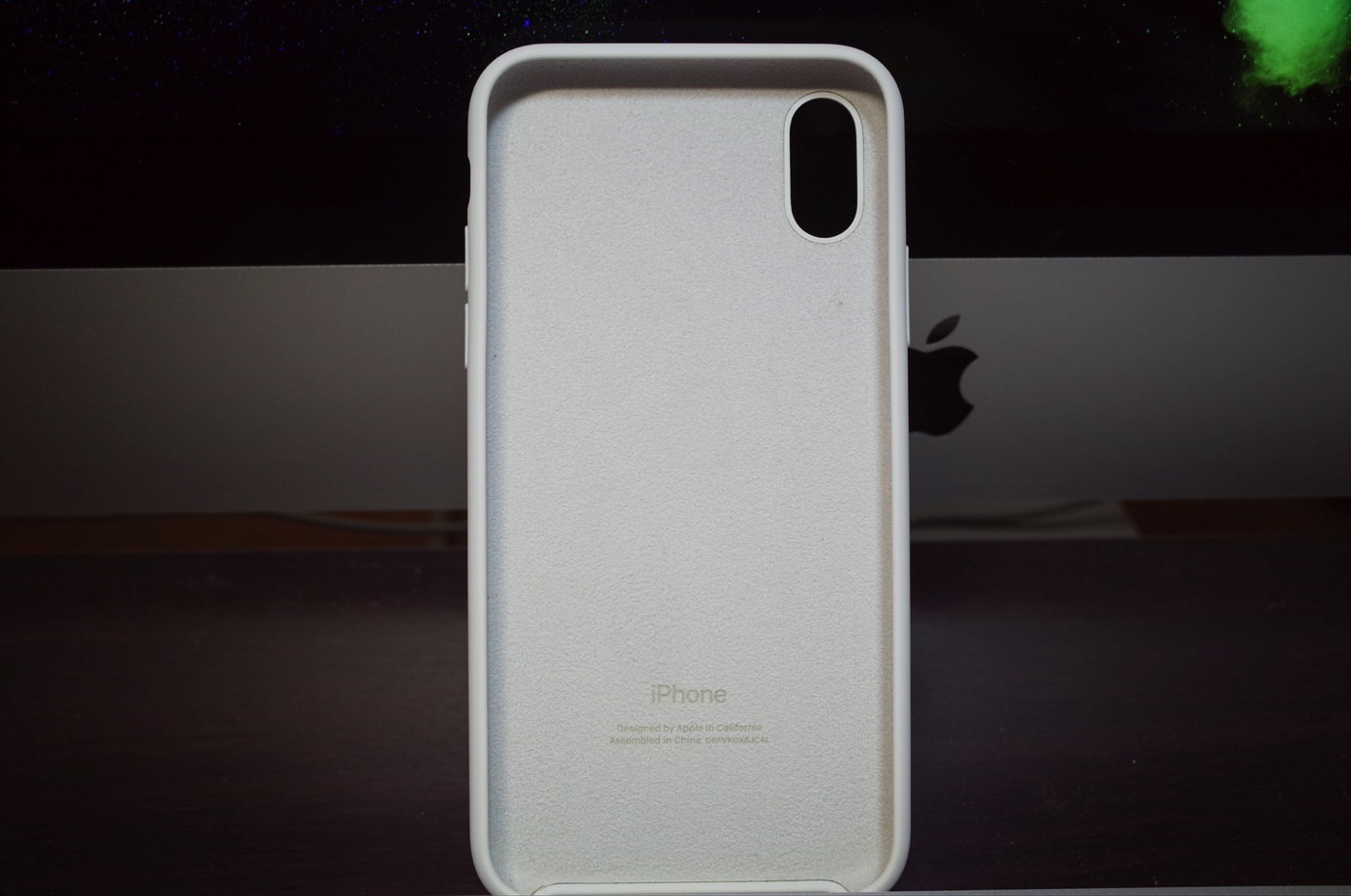 iPhone X シリコーンケース ホワイト-6